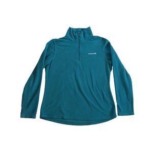Avalanche Womens Large Teal Fleece 1/4 Zipper Pull Over
